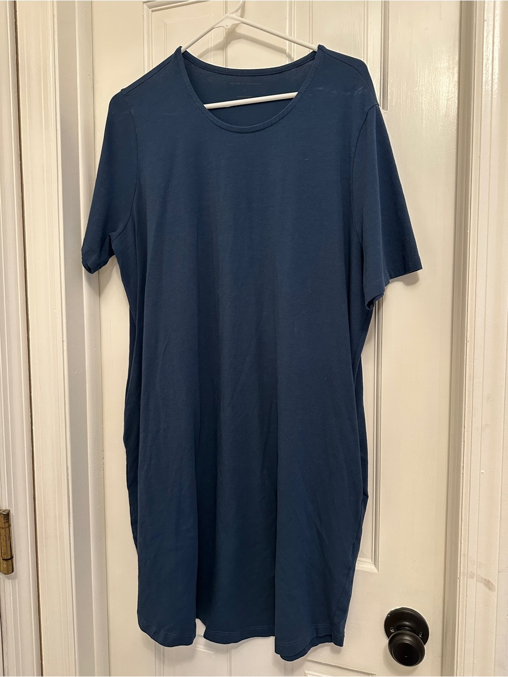 Universal Standard Navy Short-Sleeve Crewneck Tee Dress
